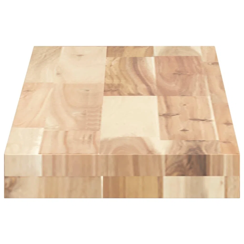 Lot de 3 étagères flottantes en bois d'acacia massif non traité - 100 x 20 x 4 cm - Étagère murale pour salle de bain - Pour chambre à coucher, bureau, cuisine, salle de bain
