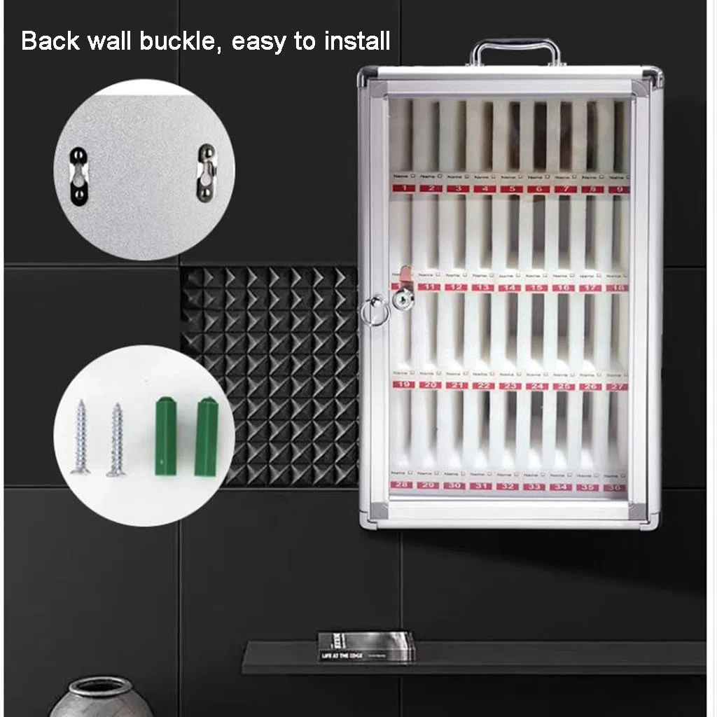 Armoire de rangement murale pour téléphones portables - Boîte de rangement pour téléphones portables - Boîte de gestion pour téléphones portables - École, laboratoire, usine - Armoire pour téléphone