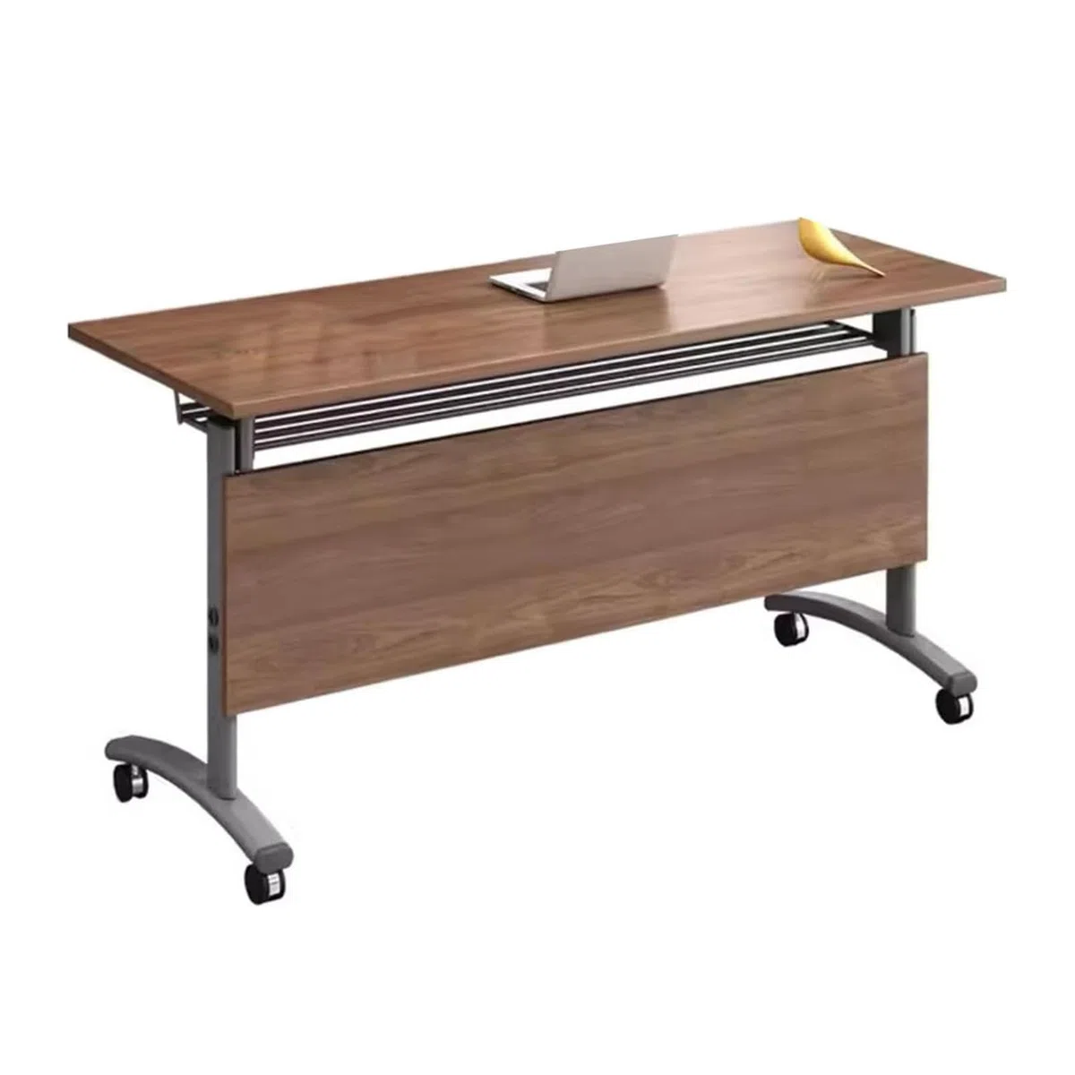 Table de conférence Pliante Mobile équipée de roulettes - Idéale pour Les Formations, séminaires et salles de réunion, 140 x 50 x 75 cm / 55 x 20 x 29,5 Pouces