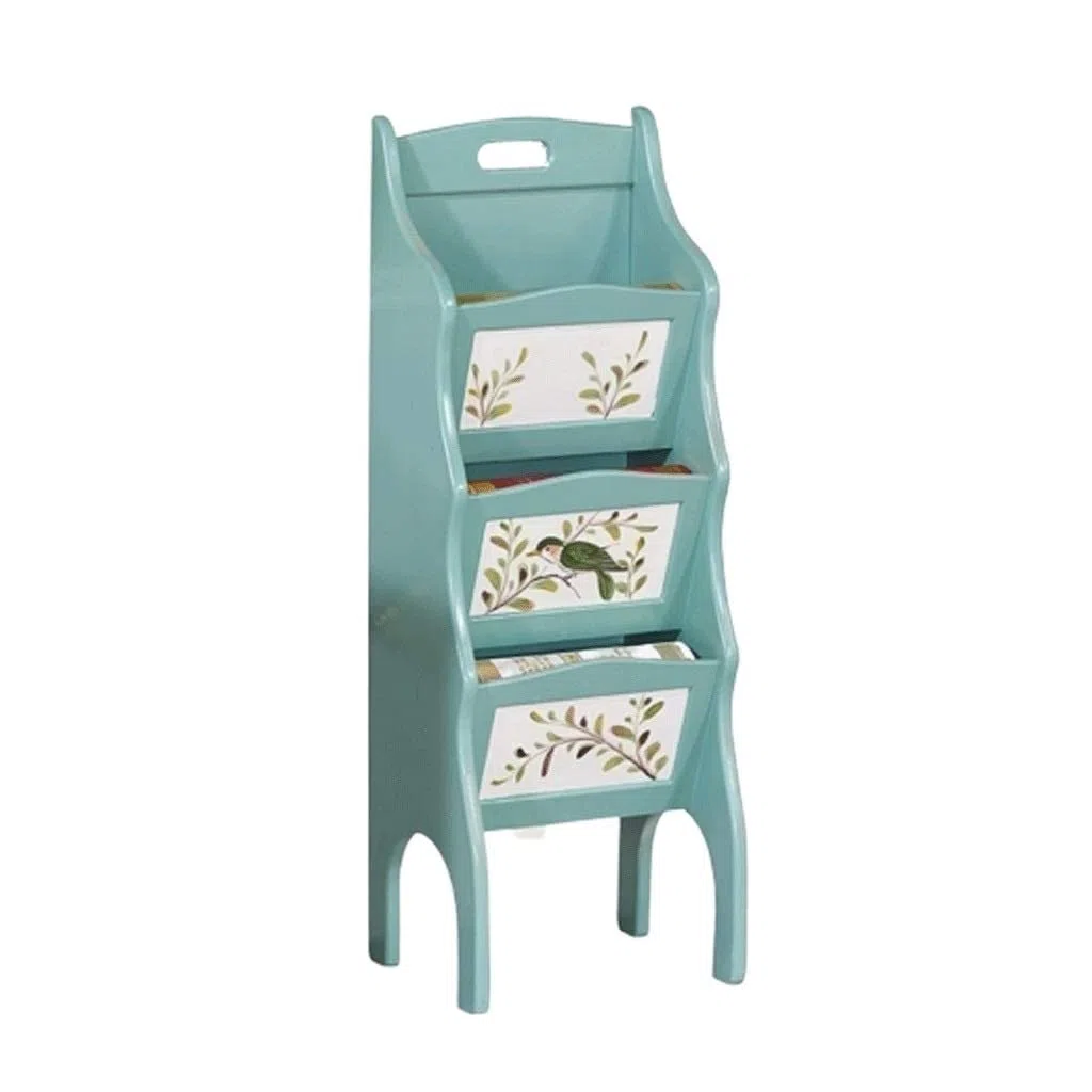 Étagère Bureau 3 Niveaux Étagère De Rangement Porte-journaux Bibliothèque Présentoir pour Maison Salon Bureau Étagères À Livres Salon Chambre Coucher(B)