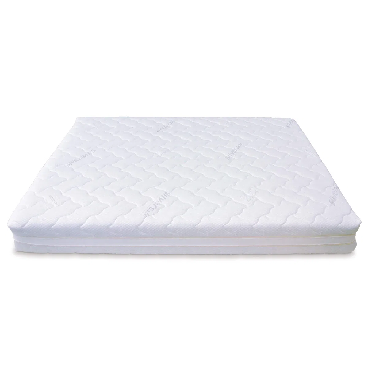 Baldiflex Housse pour matelas double en Silver Safe, protège-matelas, avec bande respirante, déhoussable avec fermeture éclair, non toxique, dimensions 180 x 190 x 25 cm