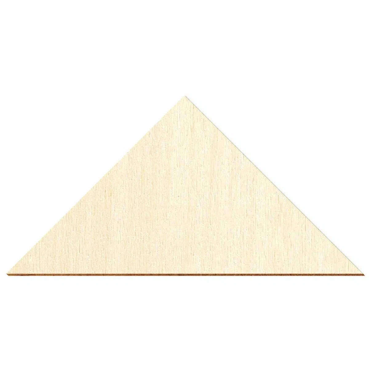 Lot de 100 triangles de découpe en bois à angle droit - 2-50 cm - Dimensions : 13 x 13 x 18,38 cm