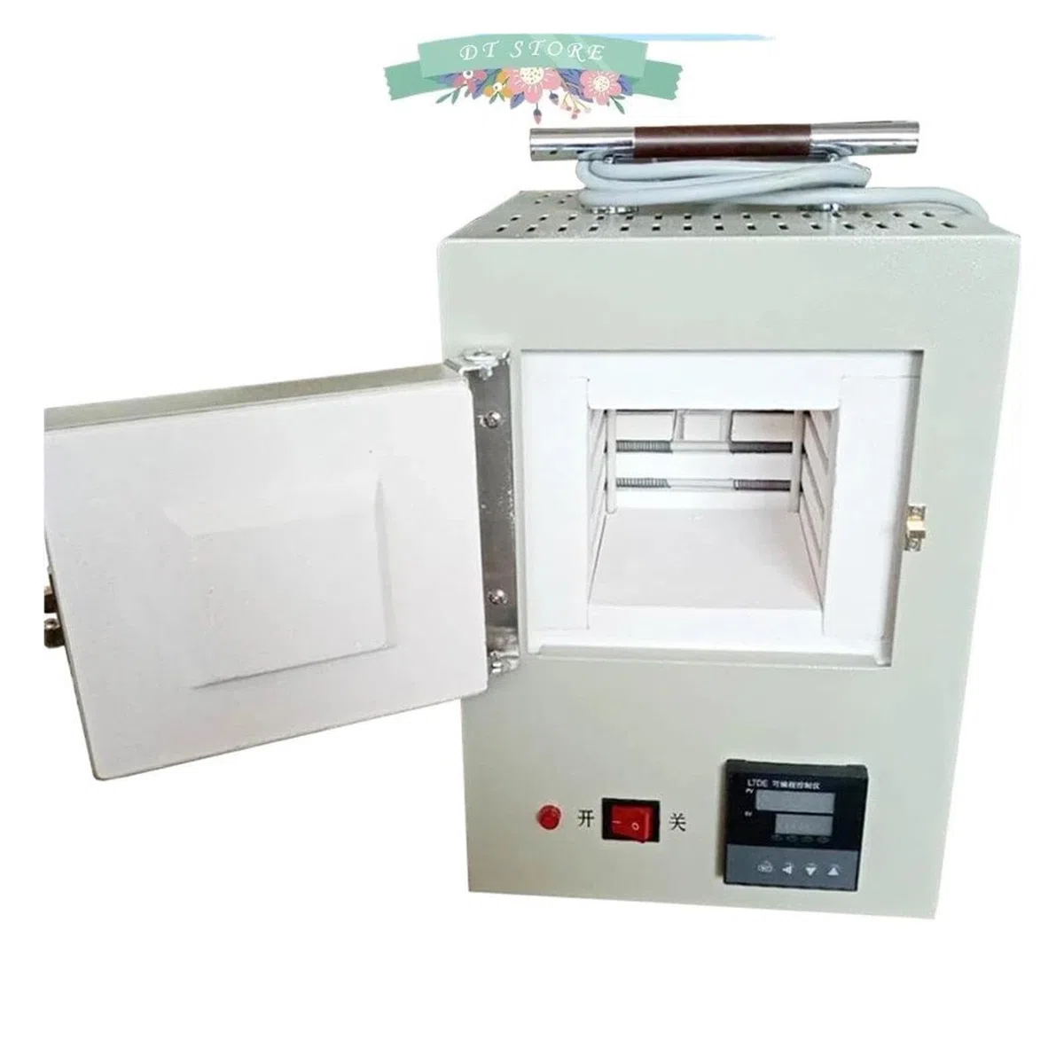 Petit Four électrique de Laboratoire 1,5 KW, à moufle en Fibre céramique Inclus FMJ-2L-9 pour Bricolage