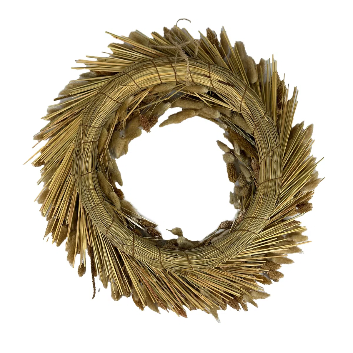 Galt International Couronne de blé séché préservé de 53,3 cm pour décoration de porte d'entrée, décoration d'intérieur, Thanksgiving