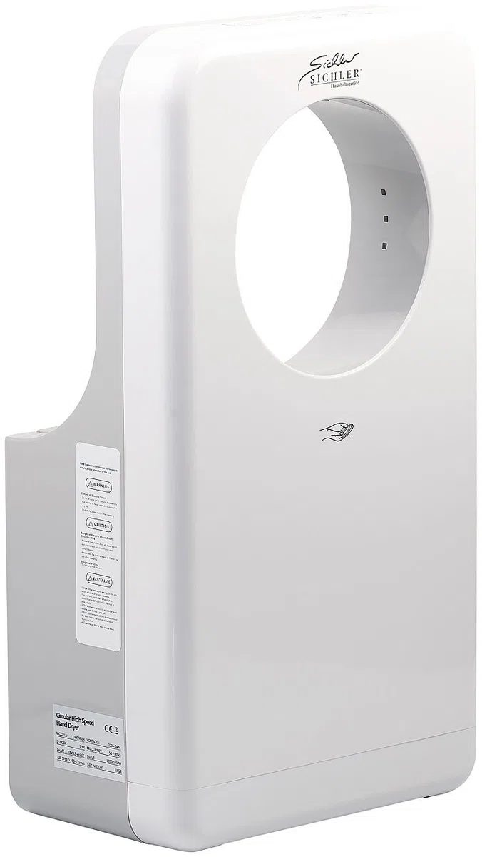 Sèche-mains automatique professionnel 1450 W à éclairage LED [Sichler Haushaltsgeräte]
