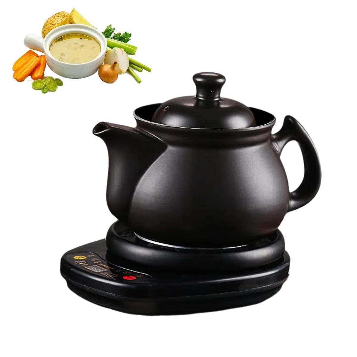 Générique Bouilloire électrique multifonctionnelle pour infusions, thé et soupes, Maintien au Chaud Intelligent, Fonction Chauffe-Plats Pendant 8 Heures (4,5 L)