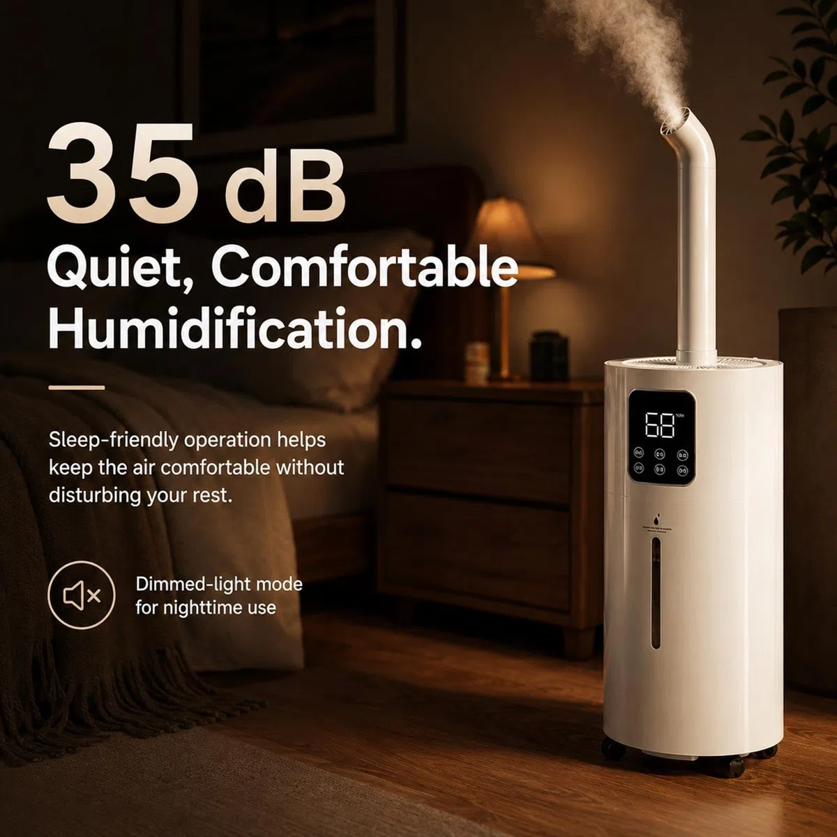 Humidificateur D'air Commercial 25L Pour Grande Pièce Et Les Plantes